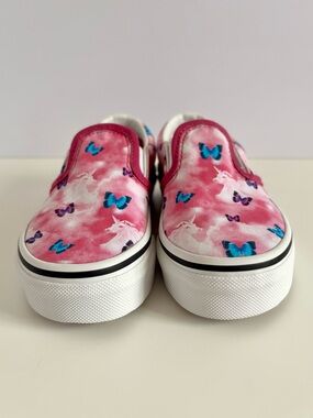 NWOT Vans Unicorn Butterfly Slip‑On Shoes | Toddler 10.5 | Rare Print